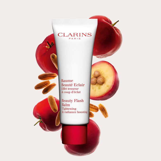Clarins ansiktsbalm med &oslash;kologiske planteekstrakter for synlig oppstramming, belysning og forsterking av hudens naturlige utstr&aring;ling.