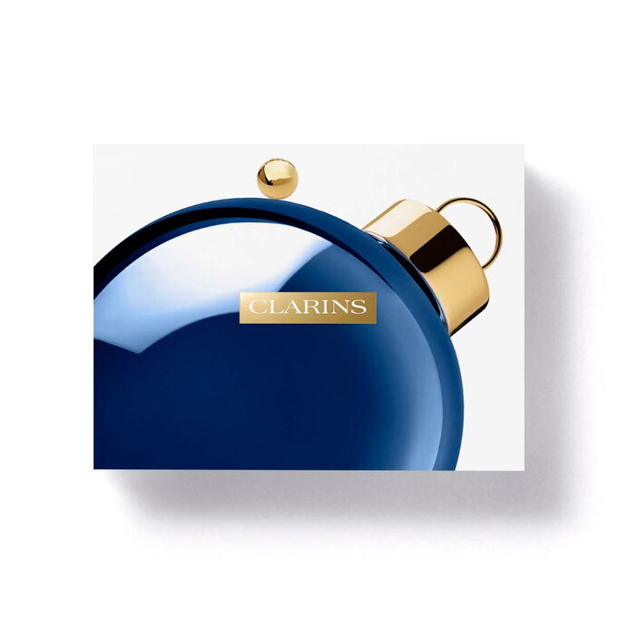 Produktbilde av Clarins-julesett med milj&oslash;vennlig emballasje som fremhever b&aelig;rekraft og omtanke