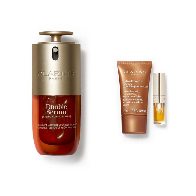 Age-Control hudpleiesett - Clarins Double Serum &amp; Extra-Firming Energy