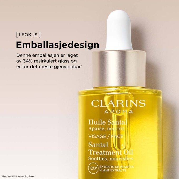 Denne fuktighetsgivende ansiktsoljen for t&oslash;rr hud leveres i en emballasje laget av resirkulert glass, som st&oslash;tter b&aelig;rekraftig skj&oslash;nnhet.