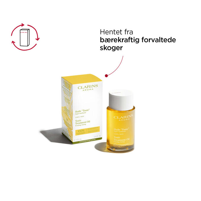 Tonic Treatment Oil-pakke fra bærekraftig forvaltede skoger