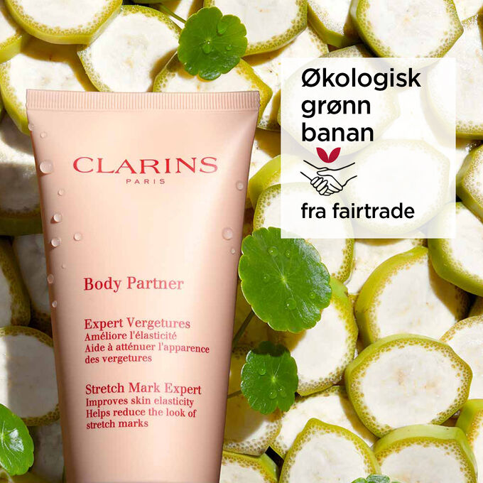 Body Partner Stretch Mark Expert med økologisk grønn banan fra fairtrade