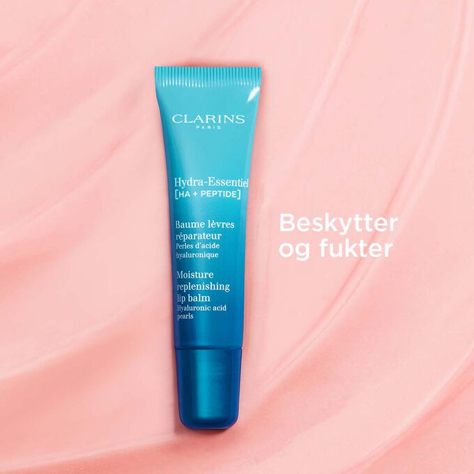 Hydra Essentiel Lip Balm p&aring; tekstur som beskytter og fukter.