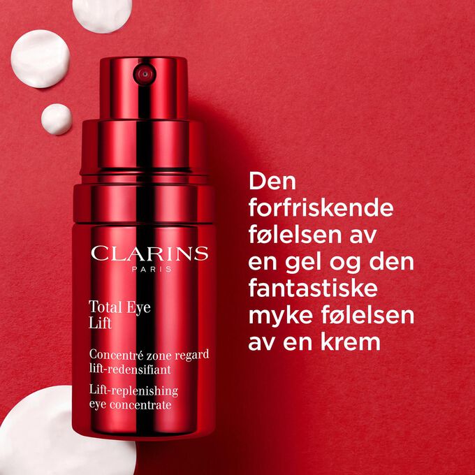 Total Eye Lift, frisk gel og myk kremtekstur
