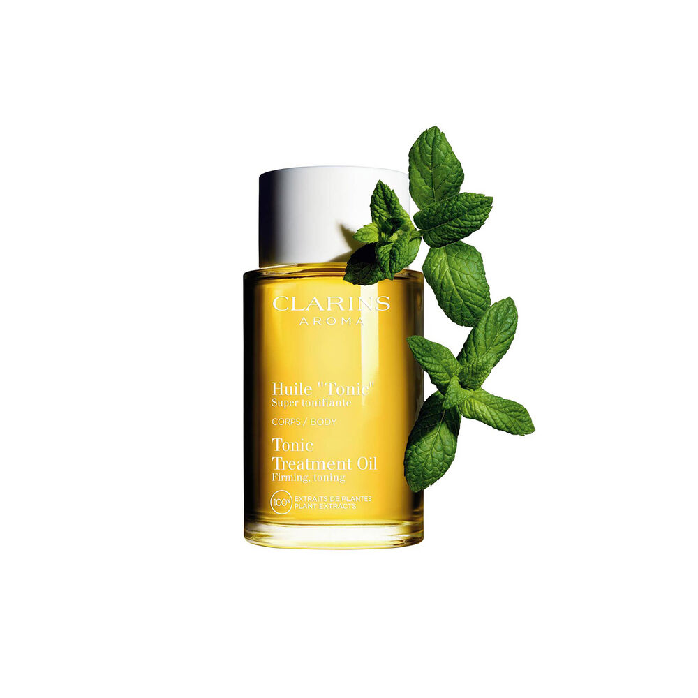 Tonic Treatment Oil packshot med ingrediens