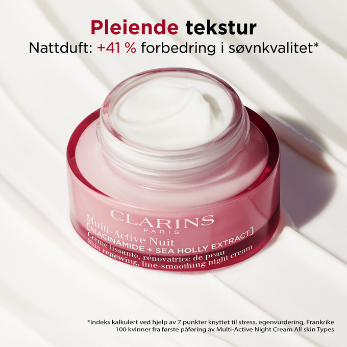 Multi-Active Night Cream All Skin Types, kremet tekstur