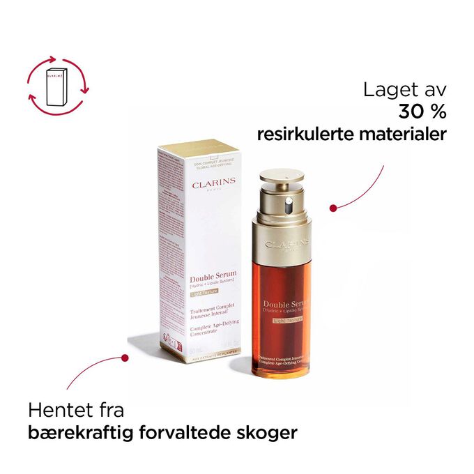 Double Serum Light Texture-pakke fra bærekraftig forvaltede skoger