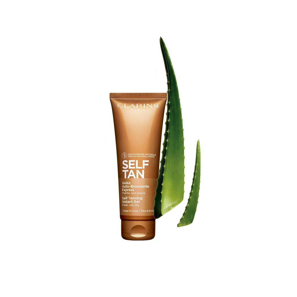 Self Tan Gel pakkebilde med ingrediens