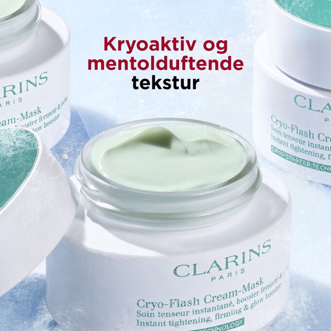 Cryo-Flash Mask med kryoaktiv tekstur