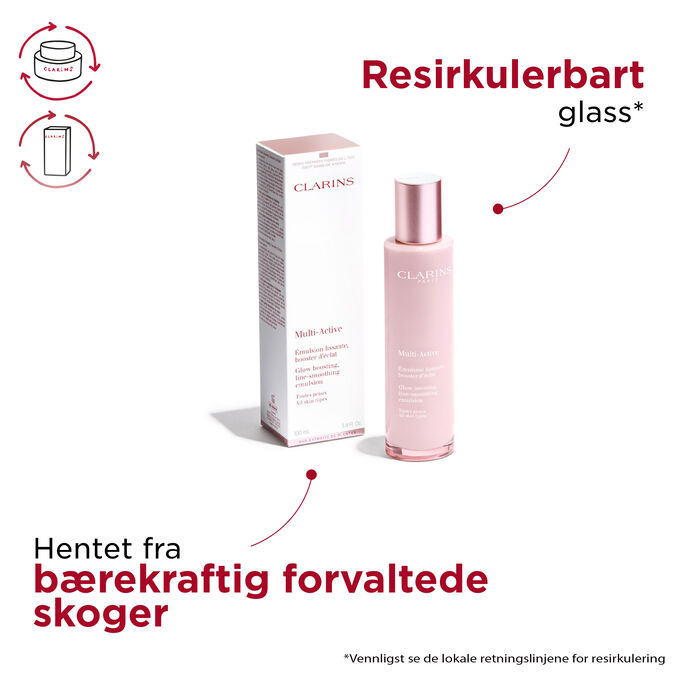 Multi-Active Emulsion, pakke fra bærekraftig forvaltede skoger