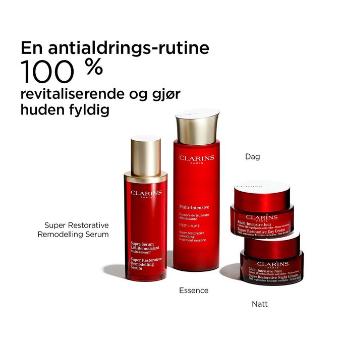 Super-Restorative antialdringsrutine med Remodelling Serum, Essence, dag- og natt-kremer