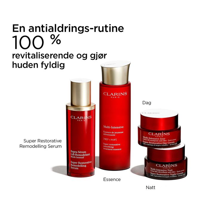 Super-Restorative antialdringsrutine med Remodelling Serum, Essence, dag- og natt-kremer