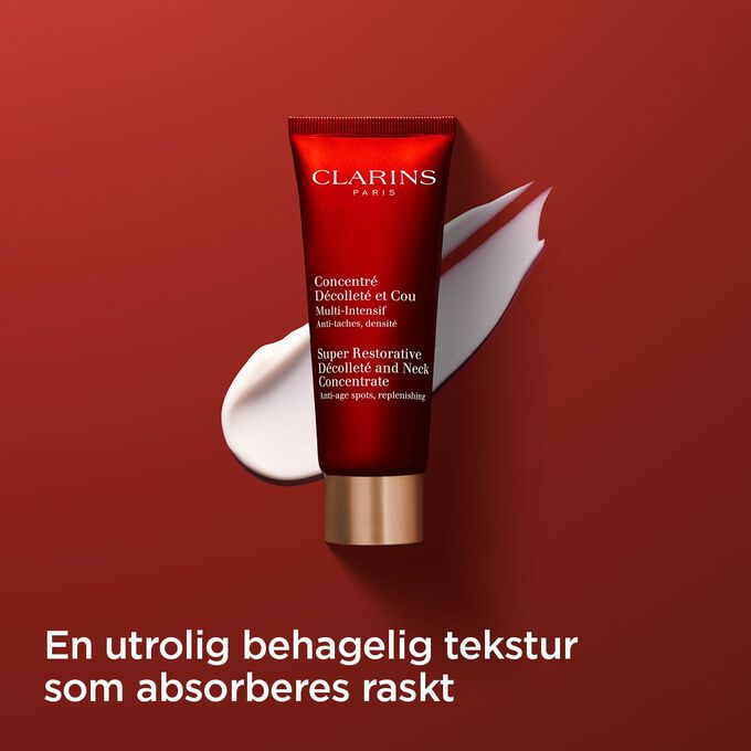 Super Restorative Décolleté & Neck Concentrate 75ml utrolig behagelig tekstur