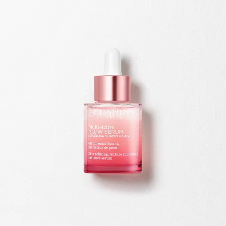 Produktbilde av Multi-Active ​GLOW SERUM​. Et serum som umiddelbart gir glød og glatter ut hudteksturen.