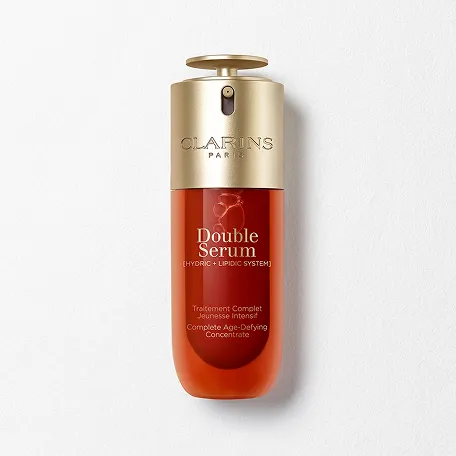 Produktbilde av Double Serum. Et serum som synlig gjør huden fastere og gir mer glød.