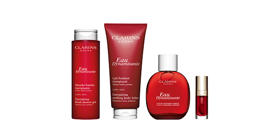 An animation of Clarins Aroma products