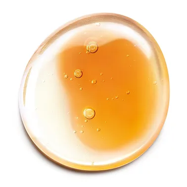 Double Serum med fyldig, omsluttende tofase konsistens med en hydrofil og en lipofil fase.