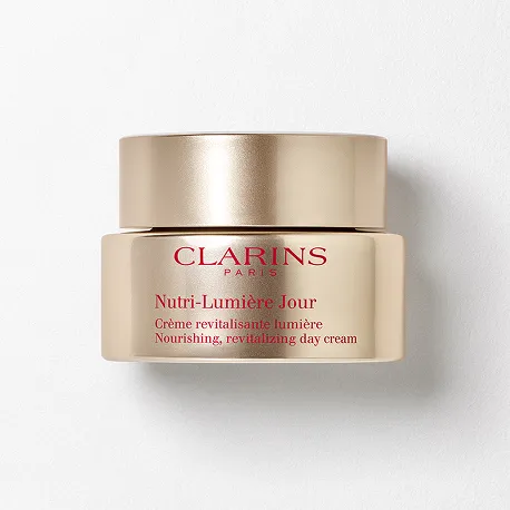 Produktbilde av Nutri-Lumière Day Cream. En krem som bidrar til at tørr hud med synlige aldringstegn får tilbake glød og energi.