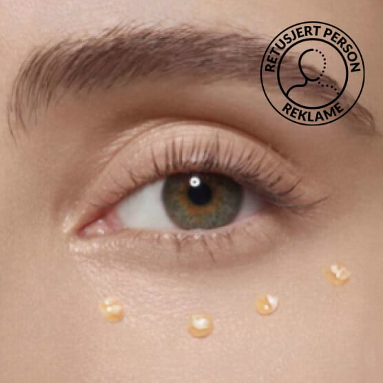 Modell som bruker Double Serum Eye